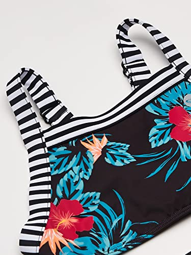 Image of Roxy Girls' Island Trip Crop Top Swimsuit Set