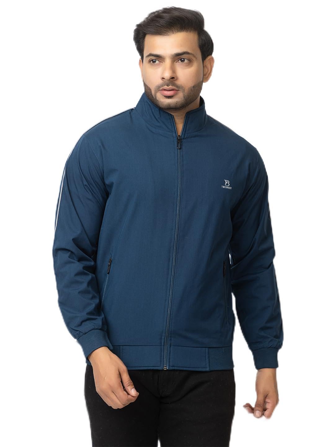Casual Winter Wear Jackets For Men || Men's Solid Wind Cheater Jacket With Zipper || Ribbed Waist And Ribbed Wrist Cuffs For Perfect Fit || Casual And Sports Jacket-image-24