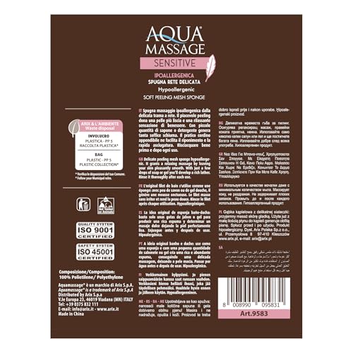 Esponjas de malla hipoalergénicas para peeling corporal y masaje esponja suave 2