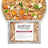 JustFoodForDogs Frozen Fresh Dog Food, Complete Meal or Topper, Beef & Russet Potato Human Grade Recipe, 18 oz (Pack of 7)