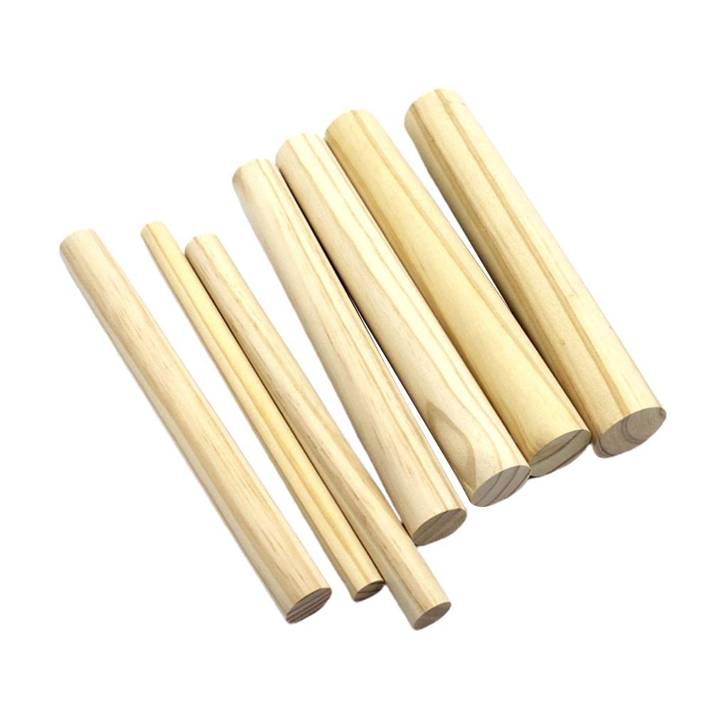 5 Stück Holzstäbe Basteln Bastelstäbe Holz Modellbau Pinienholz Vielseitig Glatt für Architekturmodellbau Unterrichtsbasteln Heimwerken