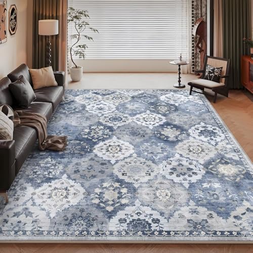 Tapis rétro bleu antidérapant pour protéger les sols de balcon