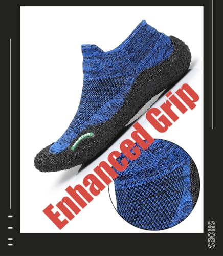 Sim Racing Shoes for Men Slip On Home Gaming Grip Sock Slippers Lightweight Casual Comfort Wear Barefoot Driving Shoes Non slip Grippy Sole for Euro Truck Simulator Game Cockpits Petals Karting Indoor3