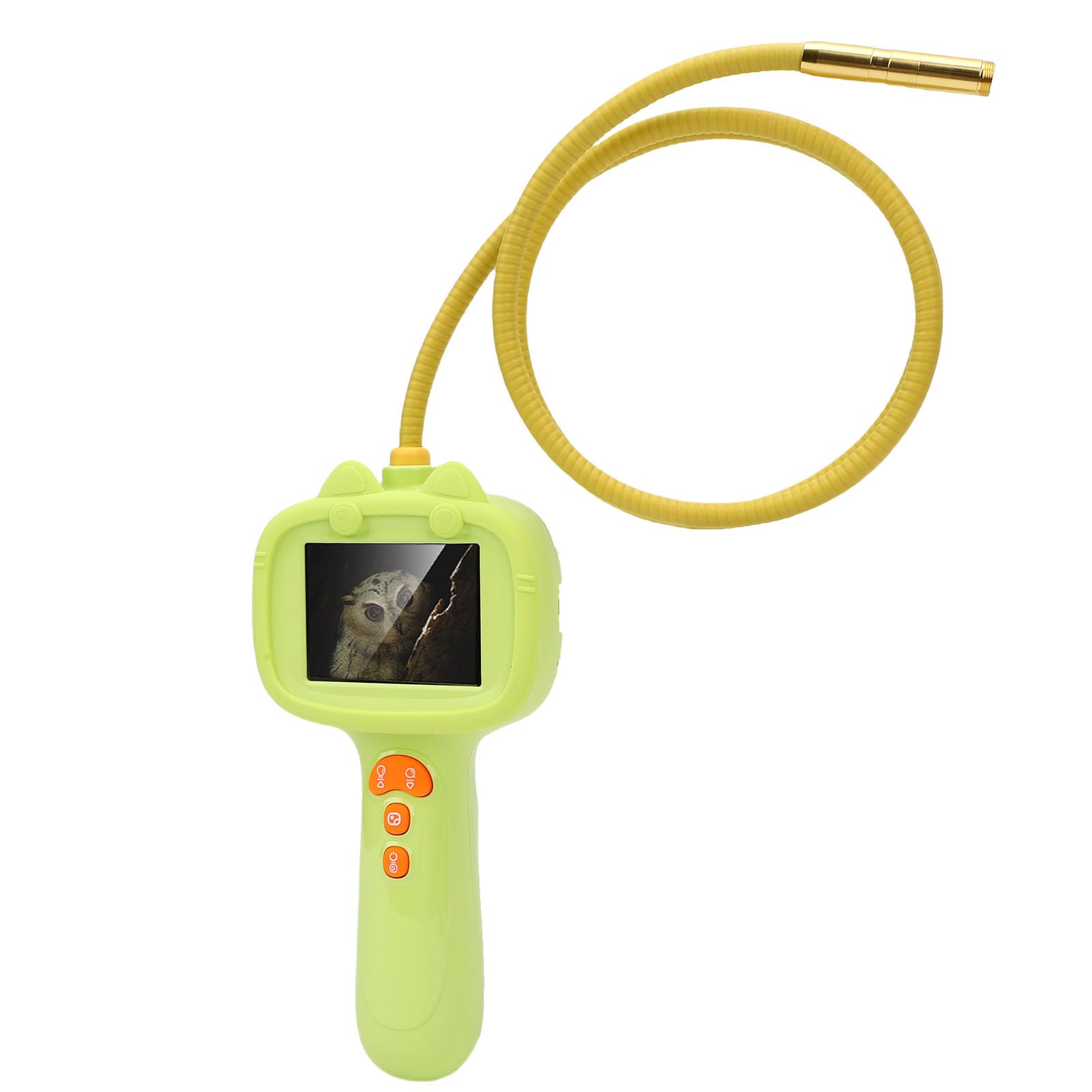 PUSOKEI Cámara Serpiente para Niños HD de 2 MP |Juguete Científico de Boroscopio Flexible con Pantalla de 2,4" para Exploración Al Aire Libre