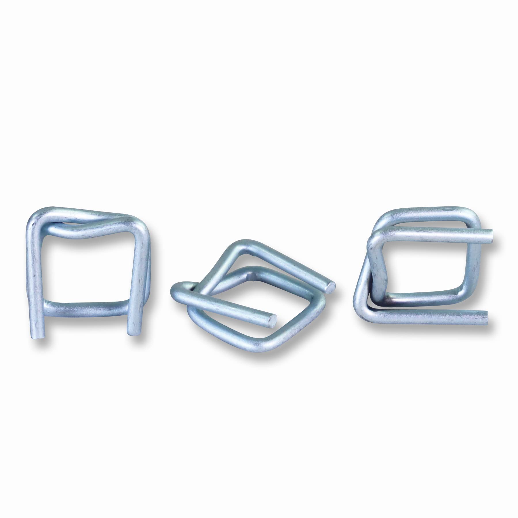500 Stück 25mm Drahtverschlussklemmen | verzinkt | für 25mm Umreifungsband/Kraftband | Metallschnallen für Ladungssicherung | Verschlussklemmen für Bandspanner