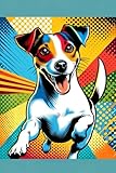  Quaderno Jack Russell: quadernetto formato A5 a righe con cane in copertina - Jak Rassel