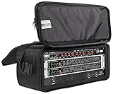 Rockville 4U Rack Bag Double-Sided Case with 12' Depth + Shoulder Strap (RRB40) Black