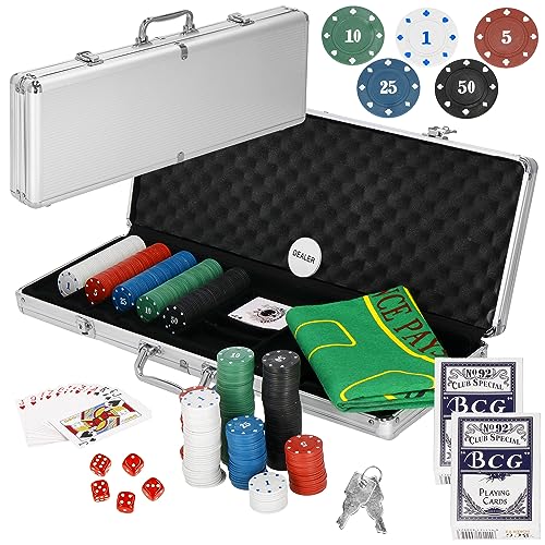 SPRINGOS Set de Poker 500 Jetons avec Mallette