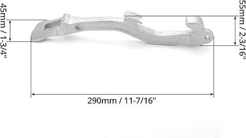 Miniatura 5 de QWORK Llave de manguera de incendios, aluminio universal, equipo de fuego, 11-7/8 "de longitud