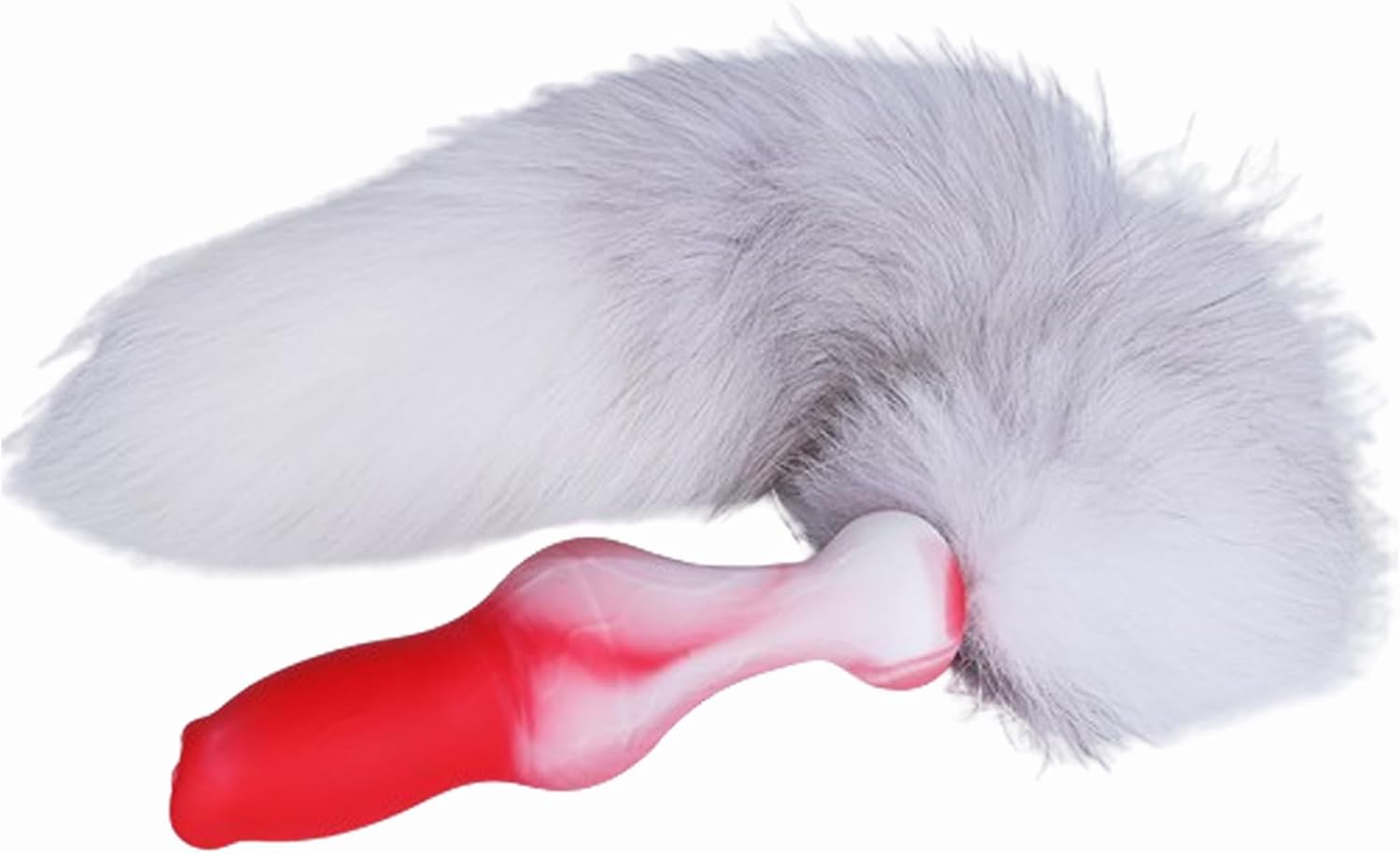 Anal Sex Toy Silicone Dildo with Tail - Realistic Anal Dildo Butt Plug with Big Knot, Soft G Spot Dildo Huge Prostate Dildo Anal Dilator for Women/Men - 8.78in