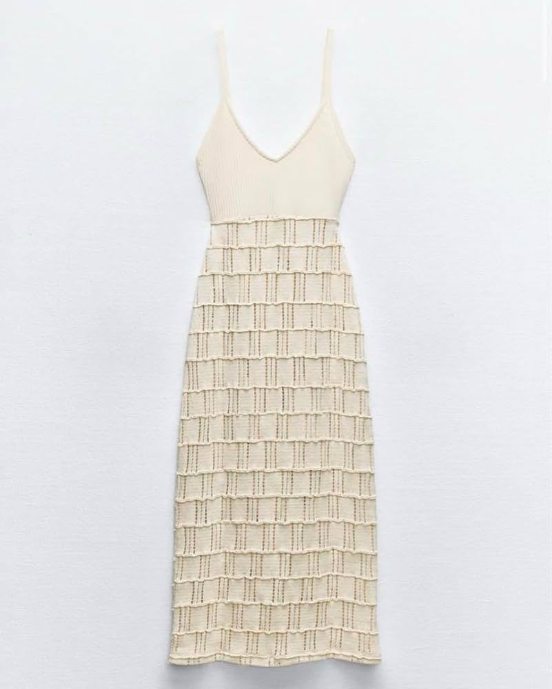 Amazon.co.jp: 完売品 ザラ ZARA コントラストクロシェ