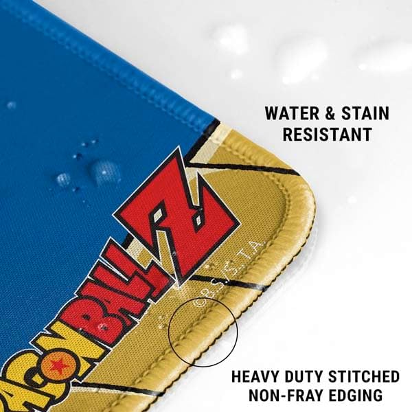 Skinit Large Gaming Mouse Pad - Officially Licensed Vegeta Portrait Design with Stitched Edges, Waterproof, Non-Slip Rubber Base, Desk Mat for Keyboard & Mouse, 31.5" x 11.8" inches