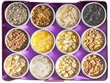 Berk Reine Harze Räuchersortiment HS-405 – 12 Döschen naturreiner Räucherharze – Edle Mischung aus natürlichen Harzen wie Olibanum & Copal zum Räuchern auf Sieb & Kohle