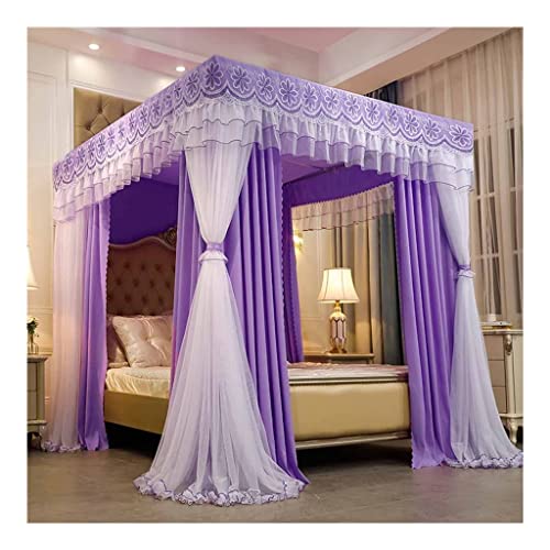 Ciel de lit King Size Style 12, structure de lit à baldaquin durable - 2