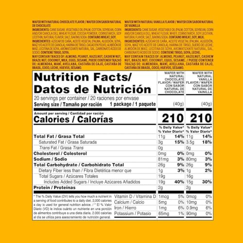 Image of Bauducco Choco Biscuit Cookies - Crispy Chocolate-Covered Biscuits, Individually Wrapped for Snacking, Dessert, and Lunch Boxes, 25.3 oz (Pack of 40)