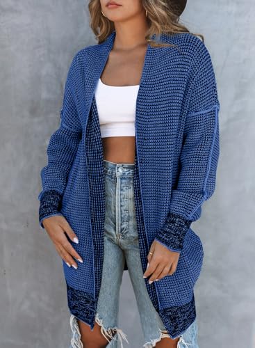 Image of Sidefeel Cardigan Sweaters for Women 2026 Fall Outfits | Soft Cozy Warm Cardigans, Checkered Long Sleeve Open Front, Chunky Knit Oversized Sweater Coats, Casual Office Wear