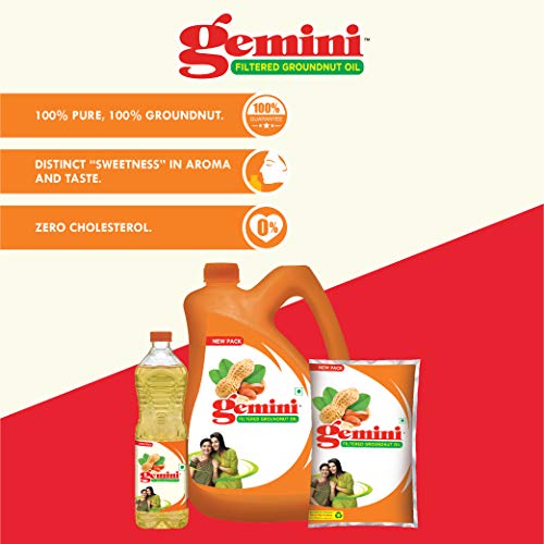 Image of Gemini Filtered Groundnut 1 liter / 910g / 870g POUCH (weight may vary)