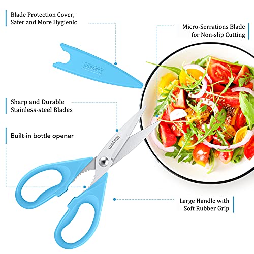 Gifts for Dad from Daughter Son, BEST DAD Tool Shears, iBayam Kitchen Scissors All Purpose Heavy Duty Meat Scissors Poultry Shears, Dishwasher Safe Stainless Steel Utility Scissor
