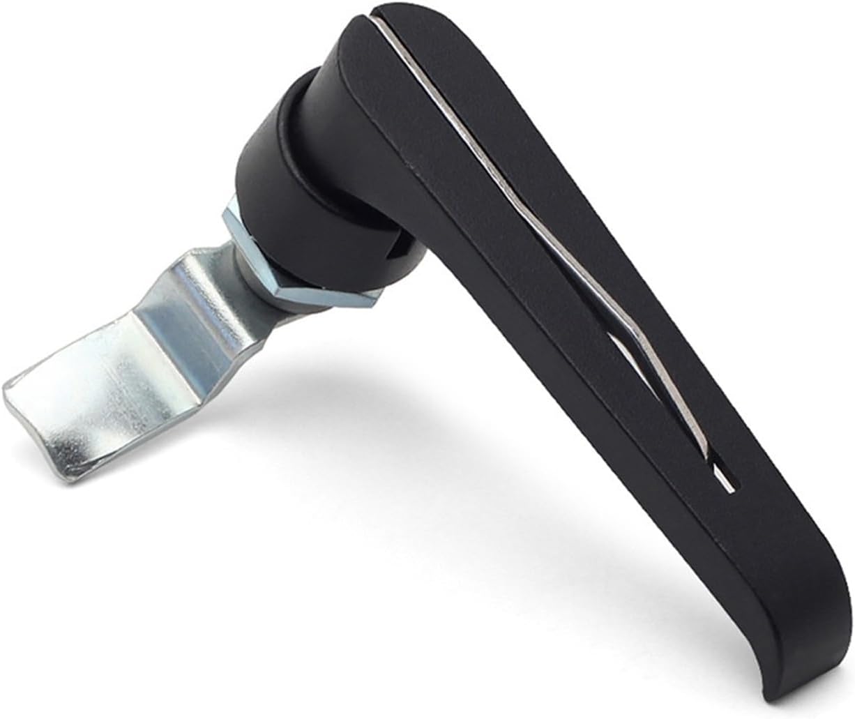 MS842-1B Mechanical Door Lock Stainless Steel Handle Lock Electrical Cabinet Door Lock with Padlock Device 1Pcs