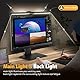 Computer Monitor Lampe LED USB mit Touch Control, Monitor Light Bar mit Anti-blauem Licht, Bildschirmlampe mit Auto-Dimmen, Schreibtischlampe mit einstellbarem Farbtemperatur Helligkeit 【Berühren】