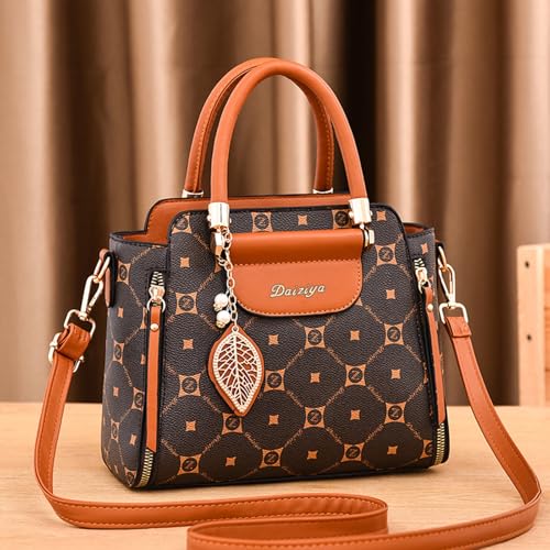 Image of CORIOS Elegant Handbag for Women PU Leather Shoulder Bag Ladies Crossbody Bag Fashion Messenger Bag Top-handle Bag