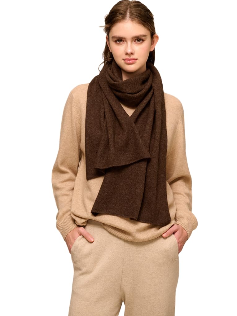 Kaschmir Yak-Wolle und Lamm-Wolle luftig Strick-Schal Winter-Schal für Damen und Herren