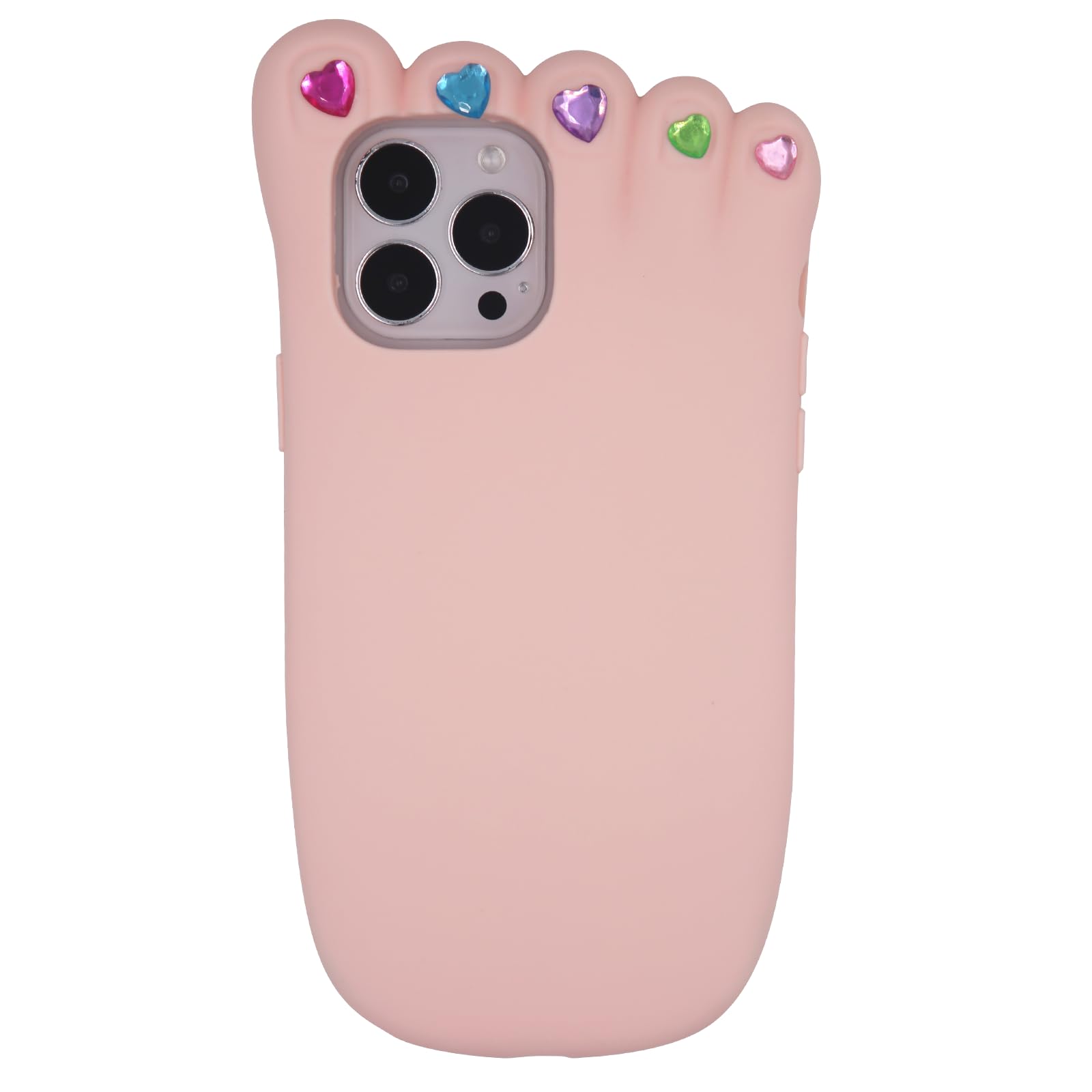 TRADAY 3D Foot Phone Case Weird Ugly Phone Case for iPhone 13 Pro Max Funny Soft Silicone Phone Case