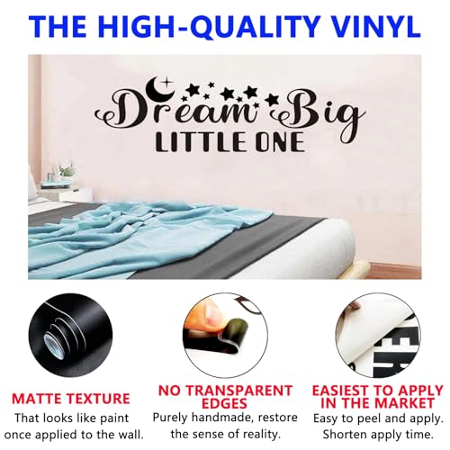 Vinilo Decorativo de Texto Dream Big Little One 35 x 9.8 in miniatura 2