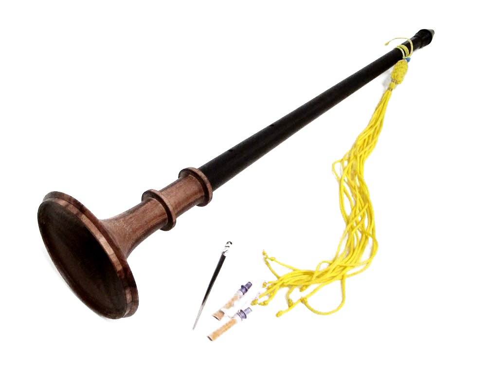 pro-grade Superbrass Nadaswaram/Nageshwaram originale Thanjavur Carnatic oboe in palissandro indiano.
