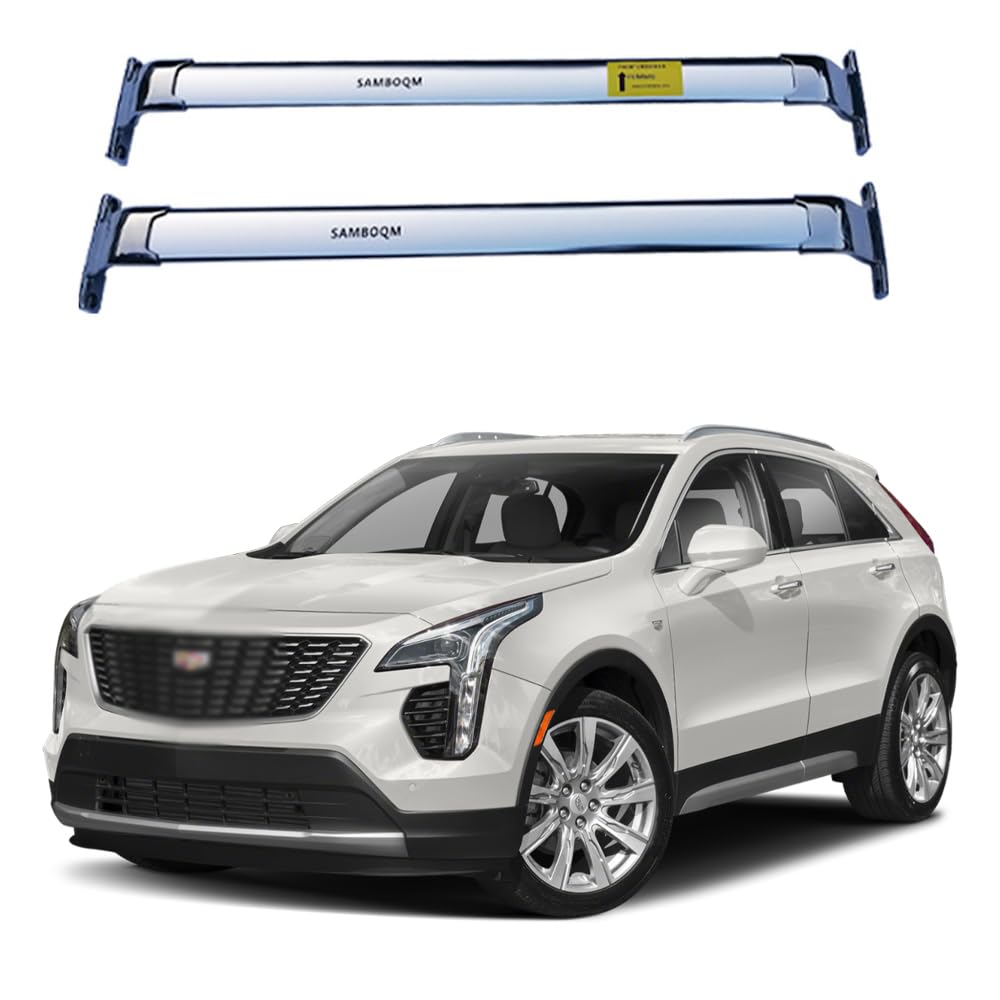 Crossbar Roof Rack For Cadillac XT4 (2018-2024) - 2PCS Stainless Steel Cross Bars, Easy Install