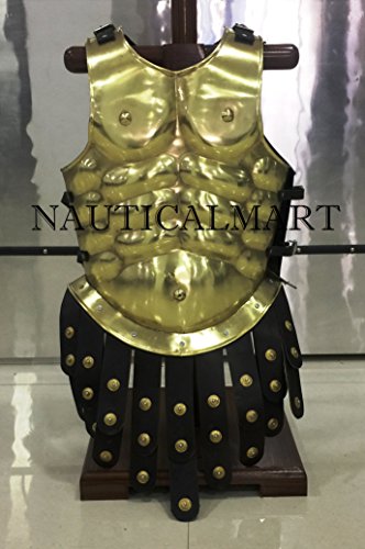 NAUTICAL MART nautique Mart Laiton grec musculaire Armour Costume d'Halloween - Greek Chasse Taille unique