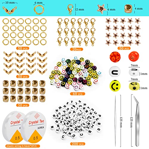 35000Pcs Glass Seed Beads, Wohoow 2Mm 48 Colors 12/0 Beads For Jewelry Making Kit, Small Glass Bead Craft Set 200Pcs Alphabet Beads And 60Pcs Smiley Beads For Bracelets Earrings Ring Necklaces Making #TOP3