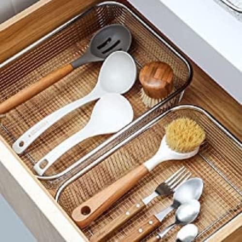 Image of Sink Corner Strainer - Triangle Drainer Basket & Shelf Organizer for Kitchen | Multi-Use Fruit, Vegetable, Soap, Sponge Holder | Rust-Resistant Sink Shelf Corner Rack (Sink Corner Basket)