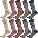 Nanxson 5/10 Pairs Men's Ultra Thin Socks Sheer Casual Sock Dress Socks (10 Pairs x New Random Color-28)