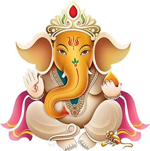 Rangoli Vinyl Wall Sticker 1.96 X 20.86 X 1.96 Inches, Multicolour, Standard (Laddu Gopal 245)