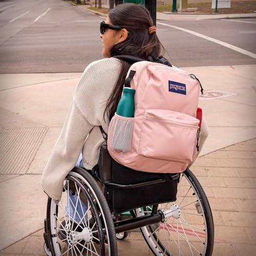 Image of JanSport Central Adaptive Backpack - Wheelchair & Walker Compatible, Tuck-Away Shoulder Straps, Adjustable Backrest Loops & Anchor Straps, Iconic Design, Cyberspace Galaxy