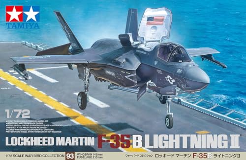 TAMIYA 60793 1:72 F-35B Lightning II - Faithful Replica, Plastic Kit, Crafts, Model Kit, Assembly, Unpainted