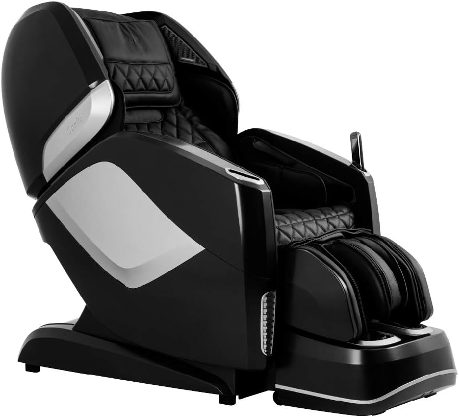 Osaki OS-Pro Maestro 4D Zero Gravity Massage Chair with Heated Rollers, L-Track Design, Touch Screen Remote (Black)