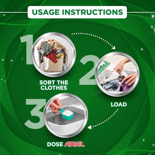 Image of Ariel Complete Detergent Powder - 1kg + 500g free | Removes 100 Tough Stains in 1 wash | Fragrance that lasts for 2 weeks | For Semi Auto Washing Machine & Bucket Wash