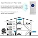 Waterproof Caregiver, Penck Smart Nurse Call System 2 SOS Call Buttons Wireless Cordless Bell with 2 Remote, 500Ft Range, 52 Melodies, 4 Volume Levels, 1 Plug-in Receiver, LED Flash