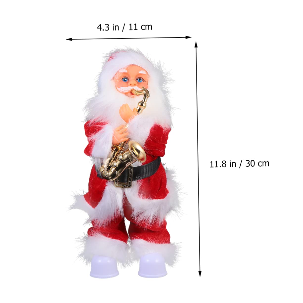 Abaodam Muñeca Musical de Papá Noel Juguete Eléctrico para Decoración Navideña Adorno Creativo de Papá Noel para Fiesta de Invierno