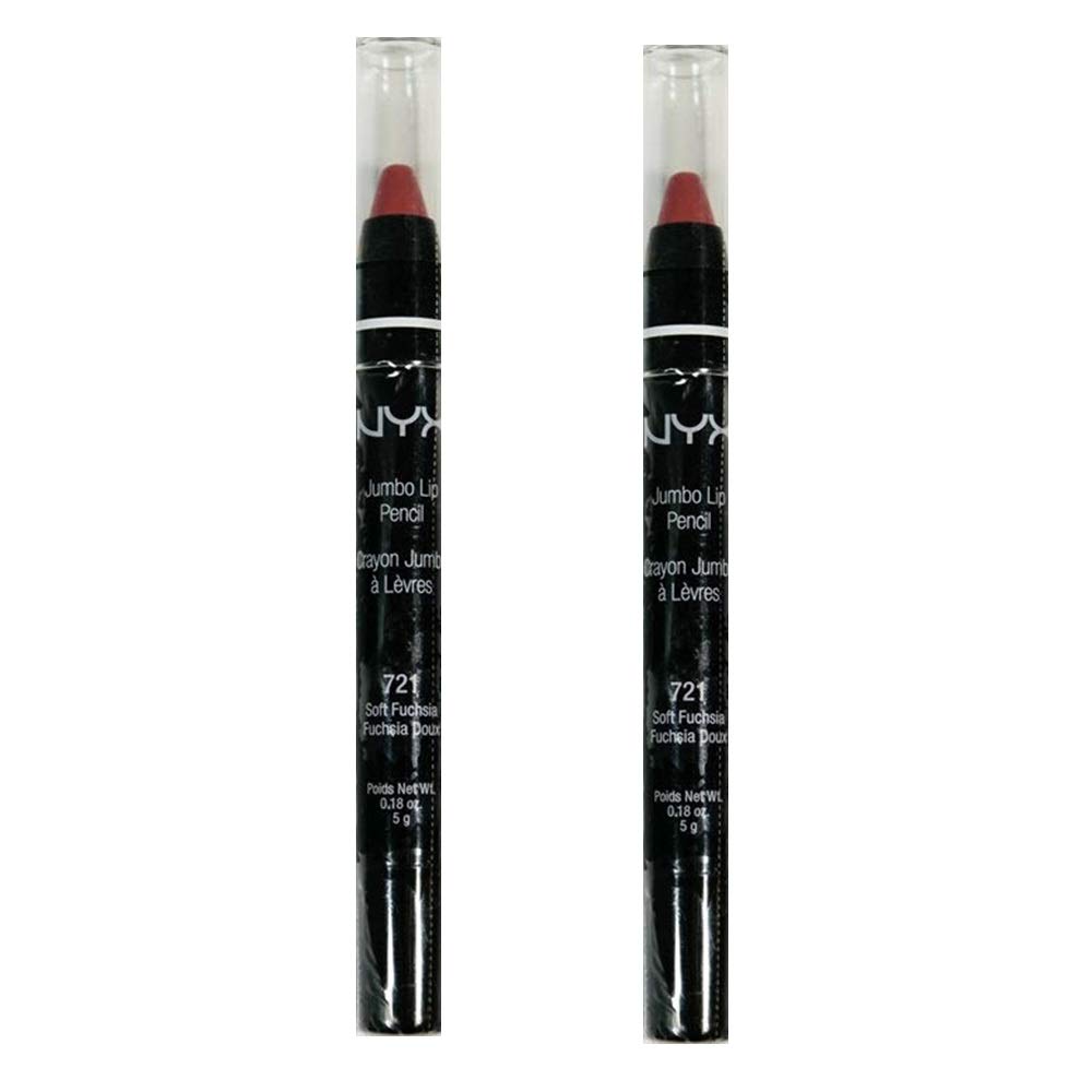 Pack of 2 NYX Jumbo Lip Pencil, 721 Soft Fuchsia (JLP721