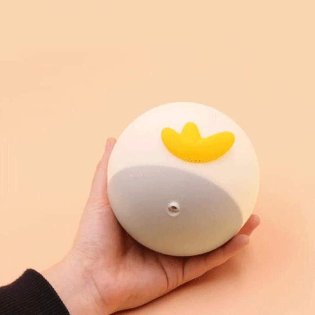 ADITAM Creative Nouveauté Poussin Veilleuse Animal Mignon Silicone Bébé Veilleuse Portable Et Rechargeable Lampes Changeantes pour Les Chambres Double The Comfort