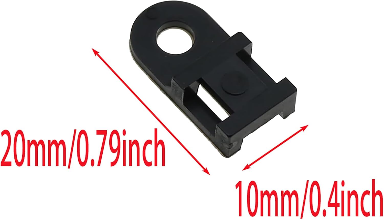 100 Pcs Saddle Type Cable Tie Bracket Plastic Tie Fixing Seat For Fixing Wires and Cables in A Regular Manner