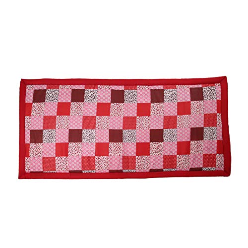 Image of CRAFT OF INDIA Printed Asian Foldable Mat (Red, Cotton, 3x6 Feet, Pack of 1)