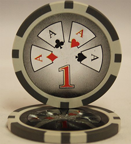 MRC 1000pcs High Roller Poker Chips Set with Acrylic Case Custom Build