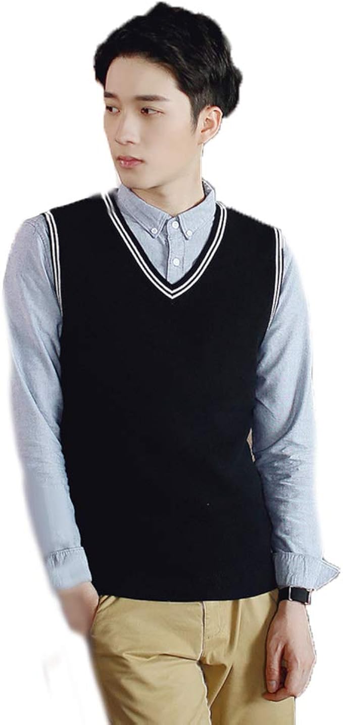Amazon Co Jp スクールニットベスト 男子用 メンズ スクール セーター 丸洗いok 通学 中学生 高校生 カジュアル オフィス 服 ファッション小物 Amazon Co Jp スクールニットベスト 男子用 メンズ スクール セーター 丸洗いok 通学 中学生 高校生 カジュアル オフィス 服 ファッション小物