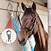 WTYPOPK Heavy Duty Nylon Cross Ties for Horse, Strong Panic Snap and Bull Snap, Adjustable Length from 45.2