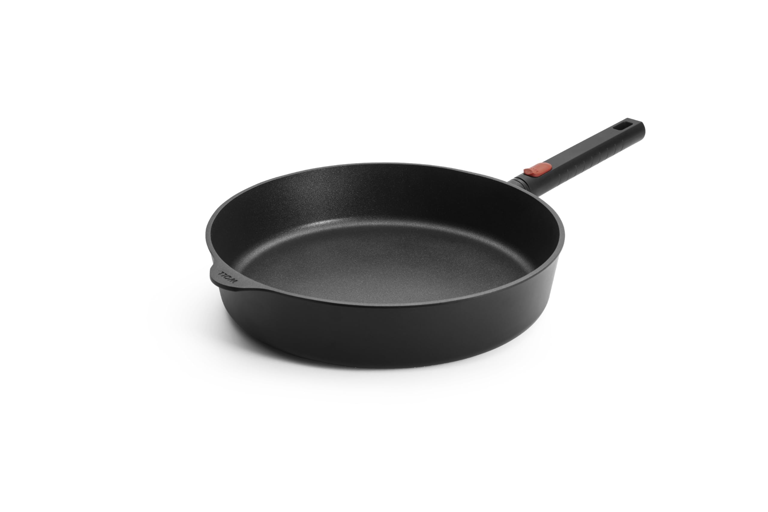 Woll Eco Logic QXR - Padella a bordo alto, induttiva, diametro 32 cm, altezza 7 cm, con manico rimovibile, adatta per tutti i piani cottura, senza PFAS, rivestimento antiaderente, in alluminio