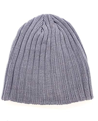Tijar Bonnet unisexe, confortable, respirant, doux, bonnet d'hiver pour femme et homme, cadeau pour homme, chaud et élégant - Gris - Taille Unique Cover